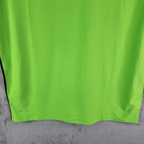 Men's Green Nike Tiger Woods Collection Polo Shirt Dri Fit Short Sleeve Size L - Picture 3 of 12